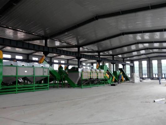 1000 کیلوگرم در ساعت ماشین شستشو و بازیافت خرد کردن فیلم مالچ پلی اتیلن