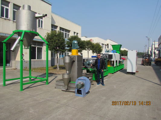 دستگاه پلاستیک پلاستیک فیلم 3 فاز 1000kg / H دستگاه گرانول پلاستیک