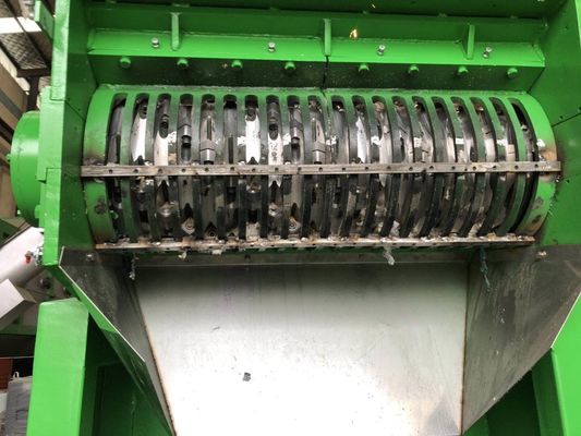87pcs Rotary Blade 55kwx2 دستگاه خرد کن تک شافت