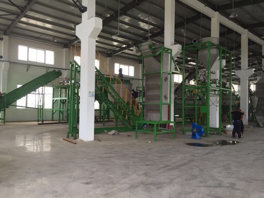 1000 کیلوگرم در ساعت ماشین بازیافت PET / کارخانه بازیافت بطری حیوانات خانگی / خط شستشوی فلک حیوان خانگی