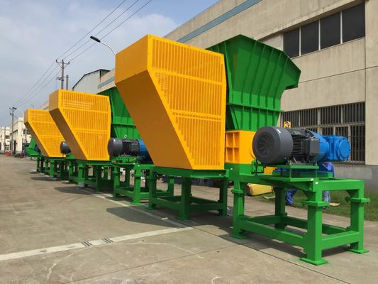 دستگاه خرد کن درام پلاستیکی 74 Blade Two Shaft، CE